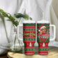 Bayard Rustin Christmas Tumbler With Handle Ugly Christmas Pattern Retro Fair Isle