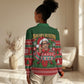 Bayard Rustin Christmas Women Casual Shirt Ugly Christmas Pattern Retro Fair Isle