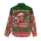 Bayard Rustin Christmas Women Casual Shirt Ugly Christmas Pattern Retro Fair Isle