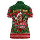 Bayard Rustin Christmas Women Polo Shirt Ugly Christmas Pattern Retro Fair Isle