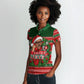 Bayard Rustin Christmas Women Polo Shirt Ugly Christmas Pattern Retro Fair Isle