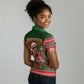 Bayard Rustin Christmas Women Polo Shirt Ugly Christmas Pattern Retro Fair Isle