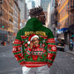 Bayard Rustin Christmas Zip Hoodie Ugly Christmas Pattern Retro Fair Isle