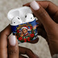 Booker T. Washington Christmas AirPods Case Ugly Christmas Pattern Starry Winter Night