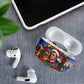 Booker T. Washington Christmas AirPods Case Ugly Christmas Pattern Starry Winter Night
