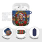 Booker T. Washington Christmas AirPods Case Ugly Christmas Pattern Starry Winter Night