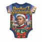 Booker T. Washington Christmas Baby Onesie Ugly Christmas Pattern Starry Winter Night