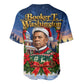Booker T. Washington Christmas Baseball Jersey Ugly Christmas Pattern Starry Winter Night