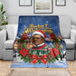Booker T. Washington Christmas Blanket Ugly Christmas Pattern Starry Winter Night