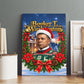 Booker T. Washington Christmas Canvas Wall Art Ugly Christmas Pattern Starry Winter Night