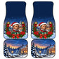 Booker T. Washington Christmas Car Mats Ugly Christmas Pattern Starry Winter Night