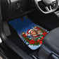 Booker T. Washington Christmas Car Mats Ugly Christmas Pattern Starry Winter Night