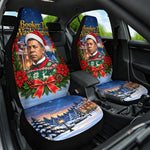 Booker T. Washington Christmas Car Seat Cover Ugly Christmas Pattern Starry Winter Night