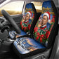 Booker T. Washington Christmas Car Seat Cover Ugly Christmas Pattern Starry Winter Night