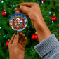 Booker T. Washington Christmas Ceramic Ornament Ugly Christmas Pattern Starry Winter Night