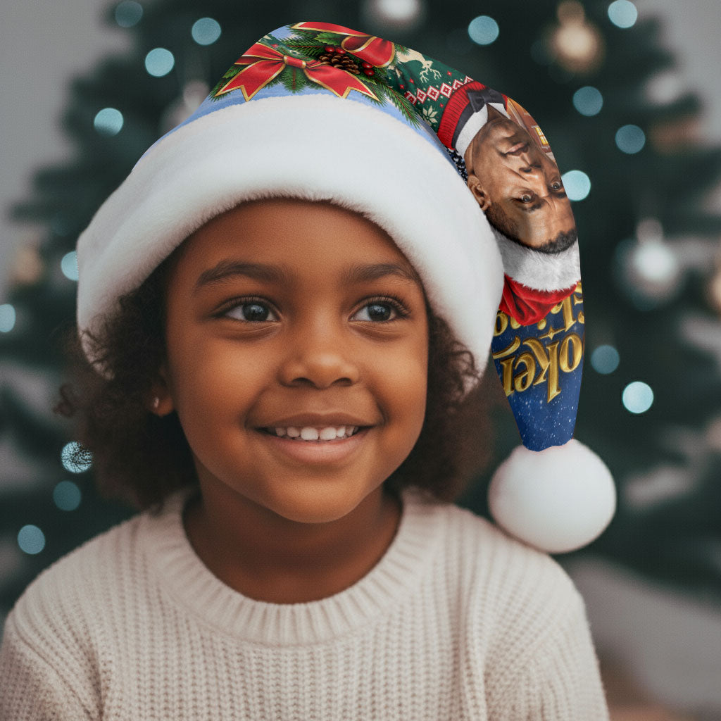 Booker T. Washington Christmas Santa Hat Ugly Christmas Pattern Starry Winter Night