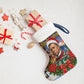 Booker T. Washington Christmas Stocking Ugly Christmas Pattern Starry Winter Night