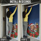 Booker T. Washington Christmas Door Cover Ugly Christmas Pattern Starry Winter Night
