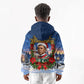 Booker T. Washington Christmas Kid Hoodie Ugly Christmas Pattern Starry Winter Night