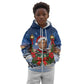 Booker T. Washington Christmas Kid Hoodie Ugly Christmas Pattern Starry Winter Night