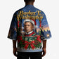 Booker T. Washington Christmas Kimono Ugly Christmas Pattern Starry Winter Night