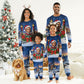 Booker T. Washington Christmas Pajama Set Ugly Christmas Pattern Starry Winter Night