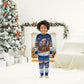 Booker T. Washington Christmas Pajama Set Ugly Christmas Pattern Starry Winter Night