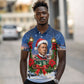 Booker T. Washington Christmas Polo Shirt Ugly Christmas Pattern Starry Winter Night