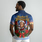 Booker T. Washington Christmas Polo Shirt Ugly Christmas Pattern Starry Winter Night