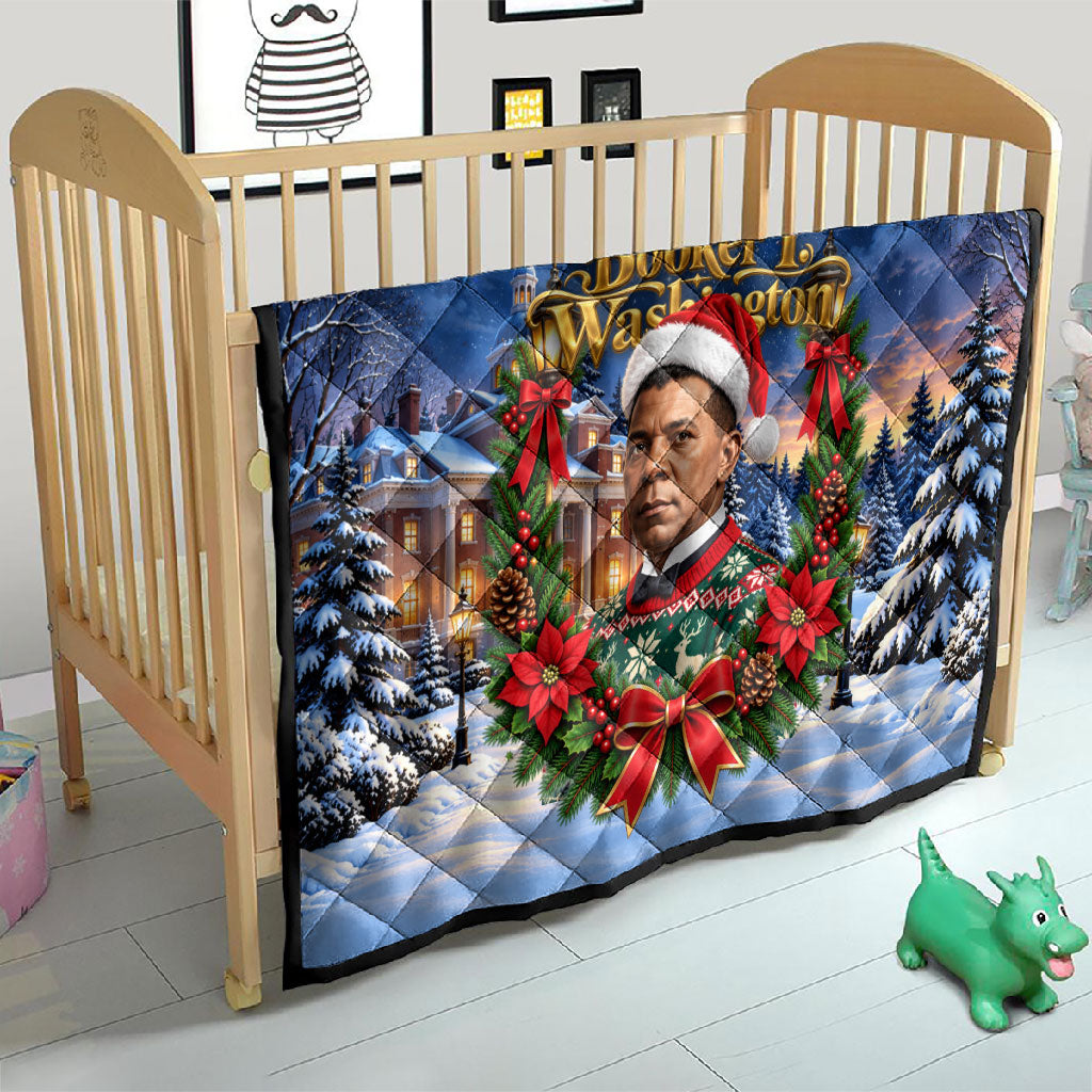 Booker T. Washington Christmas Quilt Ugly Christmas Pattern Starry Winter Night