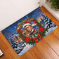 Booker T. Washington Christmas Rubber Doormat Ugly Christmas Pattern Starry Winter Night