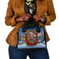 Booker T. Washington Christmas Shoulder Handbag Ugly Christmas Pattern Starry Winter Night
