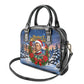 Booker T. Washington Christmas Shoulder Handbag Ugly Christmas Pattern Starry Winter Night