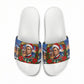 Booker T. Washington Christmas Slide Sandals Ugly Christmas Pattern Starry Winter Night
