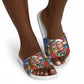 Booker T. Washington Christmas Slide Sandals Ugly Christmas Pattern Starry Winter Night