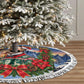 Booker T. Washington Christmas Tree Skirt Ugly Christmas Pattern Starry Winter Night