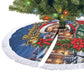 Booker T. Washington Christmas Tree Skirt Ugly Christmas Pattern Starry Winter Night