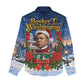 Booker T. Washington Christmas Women Casual Shirt Ugly Christmas Pattern Starry Winter Night