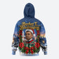 Booker T. Washington Christmas Zip Hoodie Ugly Christmas Pattern Starry Winter Night