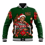 Booker T. Washington Christmas Baseball Jacket Ugly Christmas Pattern Vintage Holiday