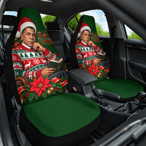 Booker T. Washington Christmas Car Seat Cover Ugly Christmas Pattern Vintage Holiday