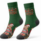 Booker T. Washington Christmas Crew Socks Ugly Christmas Pattern Vintage Holiday