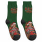 Booker T. Washington Christmas Crew Socks Ugly Christmas Pattern Vintage Holiday
