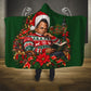 Booker T. Washington Christmas Hooded Blanket Ugly Christmas Pattern Vintage Holiday