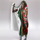 Booker T. Washington Christmas Hooded Blanket Ugly Christmas Pattern Vintage Holiday