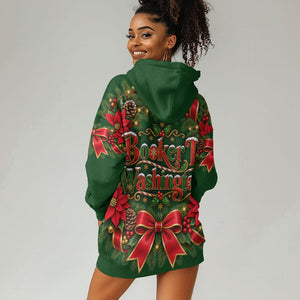 Booker T. Washington Christmas Hoodie Dress Ugly Christmas Pattern Vintage Holiday