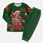 Booker T. Washington Christmas Pajama Set Ugly Christmas Pattern Vintage Holiday