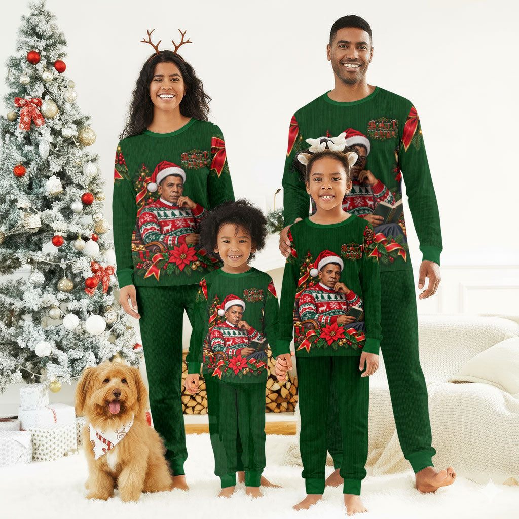 Booker T. Washington Christmas Pajama Set Ugly Christmas Pattern Vintage Holiday