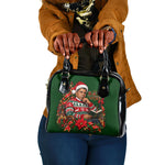 Booker T. Washington Christmas Shoulder Handbag Ugly Christmas Pattern Vintage Holiday