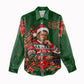 Booker T. Washington Christmas Women Casual Shirt Ugly Christmas Pattern Vintage Holiday